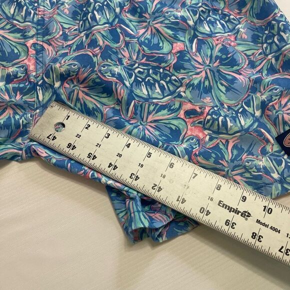 Vineyard Vines Blue Floral Turtle Swim Trunks Board Shorts Size XL - Picture 5 of 8